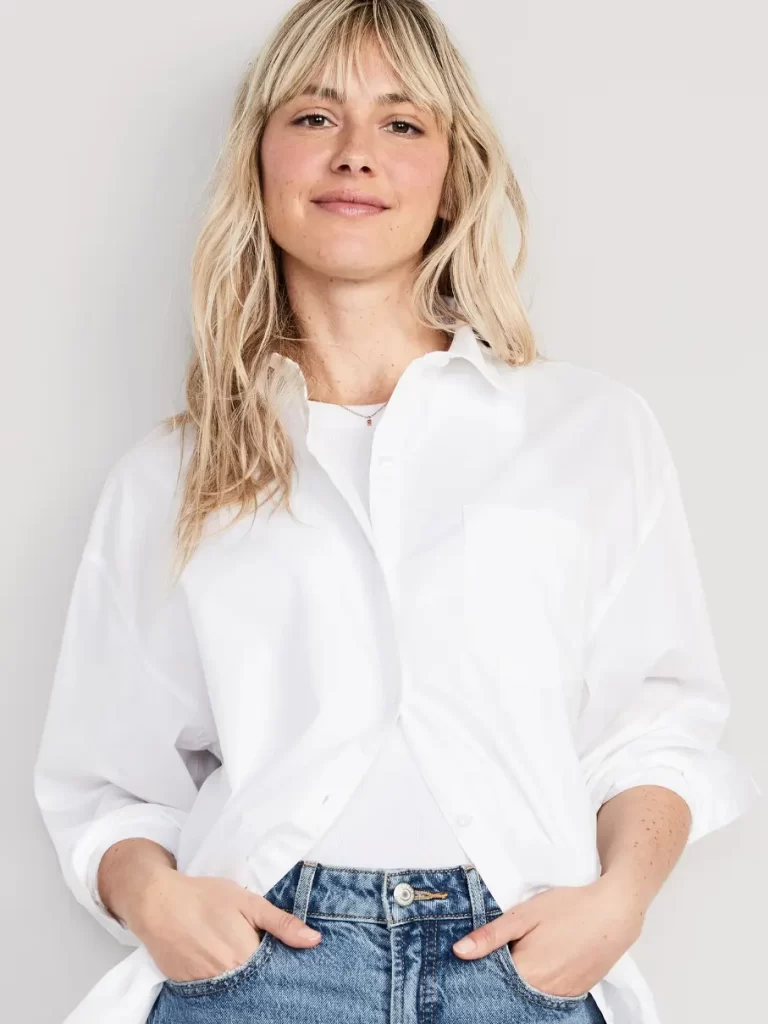 White Button-Down Shirt