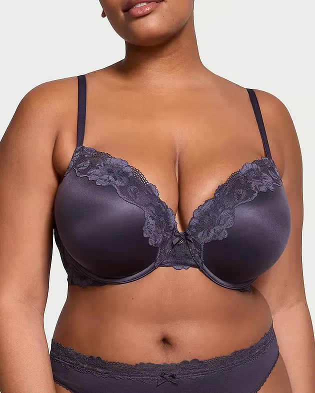  Victoria's Secret Perfect Shape Push-Up Lace-Trim Bra