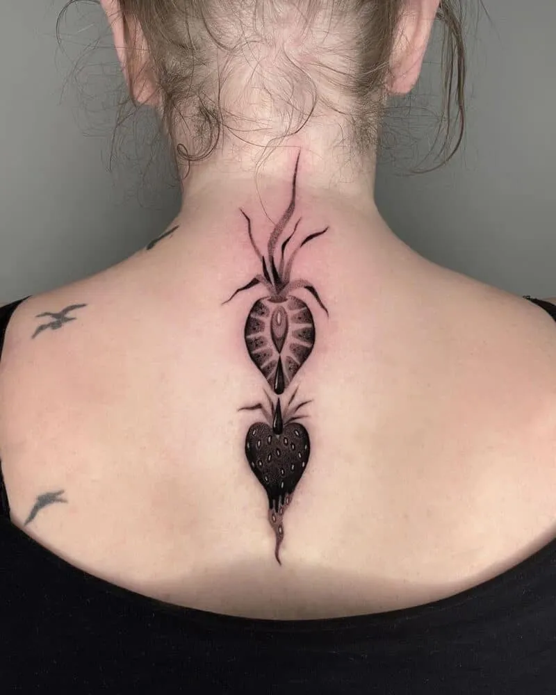 Strawberry tattoo