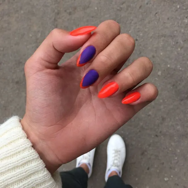 Orange and Purple Minimalist Combo