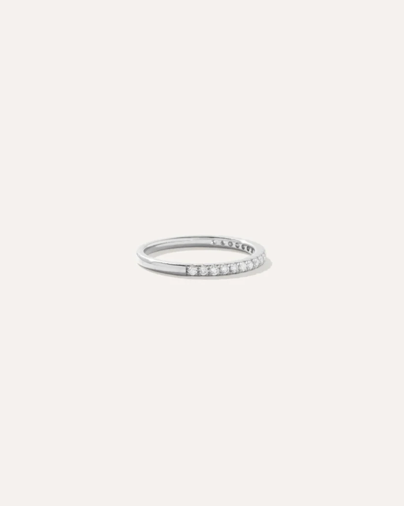 Quince Diamond Pave Halfway Band