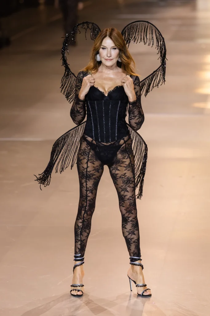 Carla Bruni on the Victoria's Secret Fashion Runway