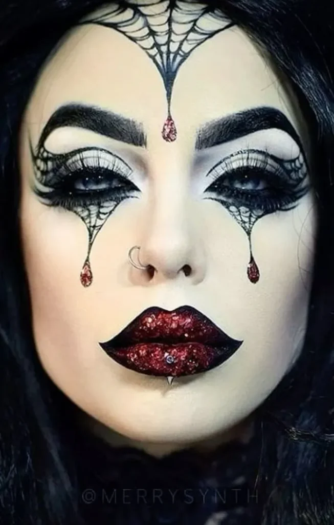 Gothic Spider Queen Makeup