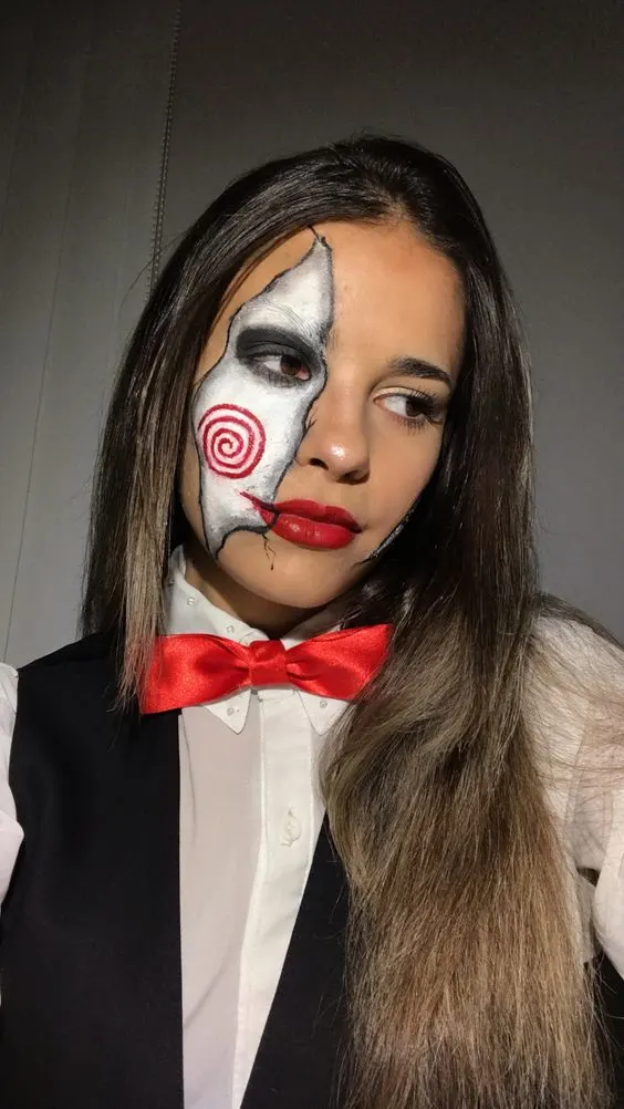 Jigsaw from Saw Makeup