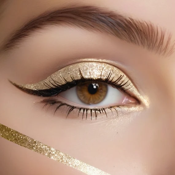 Splash of Gold Eyeliner