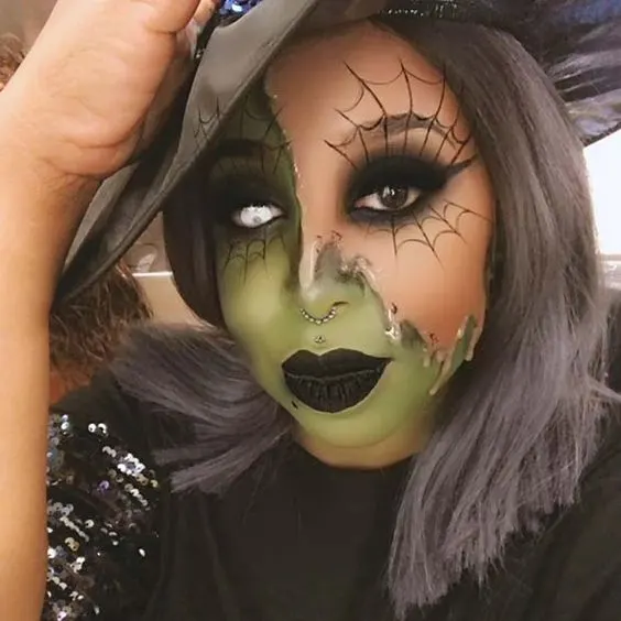 Melting Witch Makeup