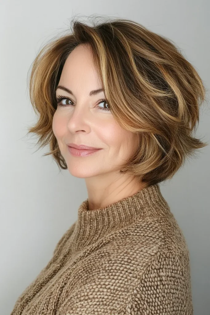 Classic Chin-Length Bob with Highlights