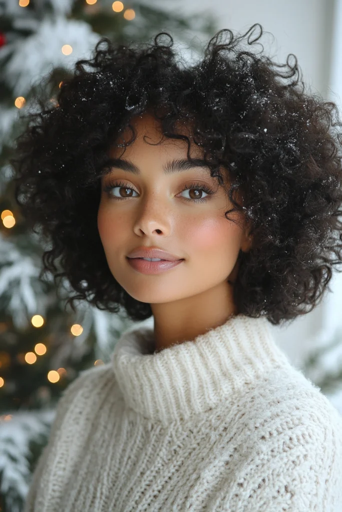 Cozy Curls with Holiday Cheer