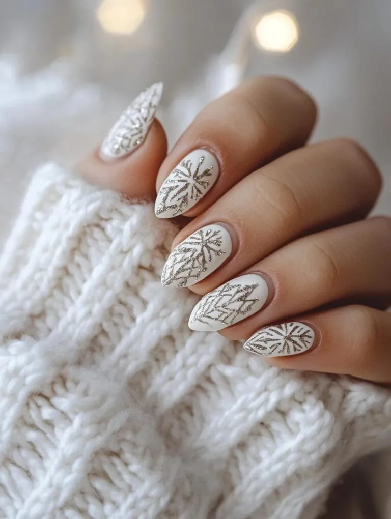 Snowflake nails