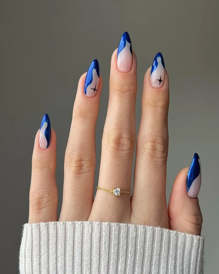 Winter Bling nail designs