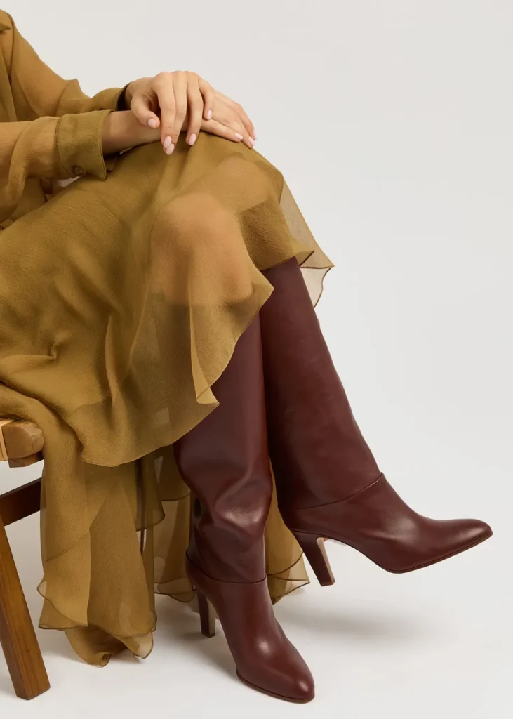 Chloé Leather Eve Over-The-Knee Boots 85