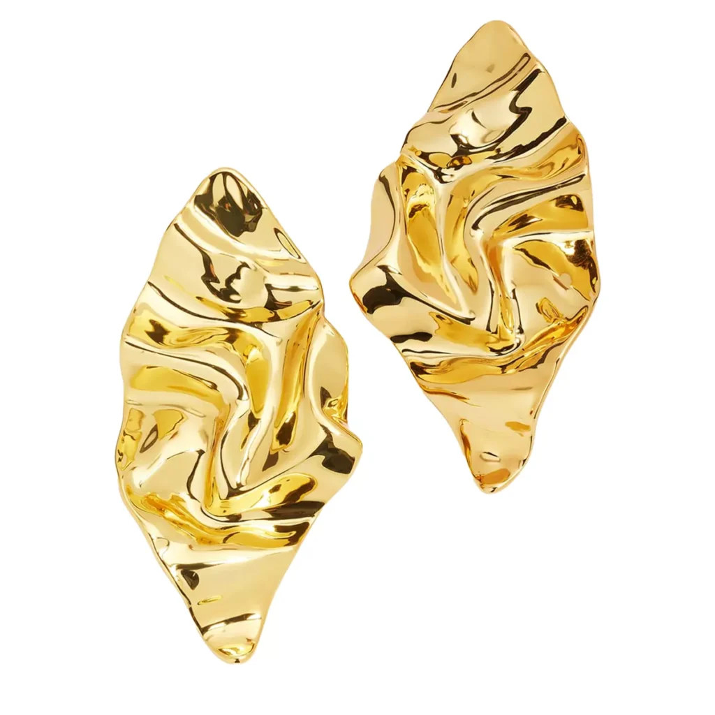 Alexis bittar crumpled earrings large
