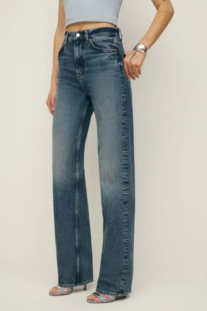 Wilder high rise wide leg jeans women's