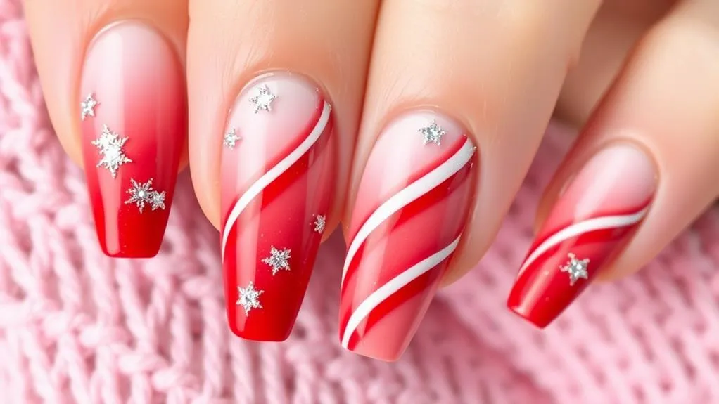 Ombre Candy Cane Effect