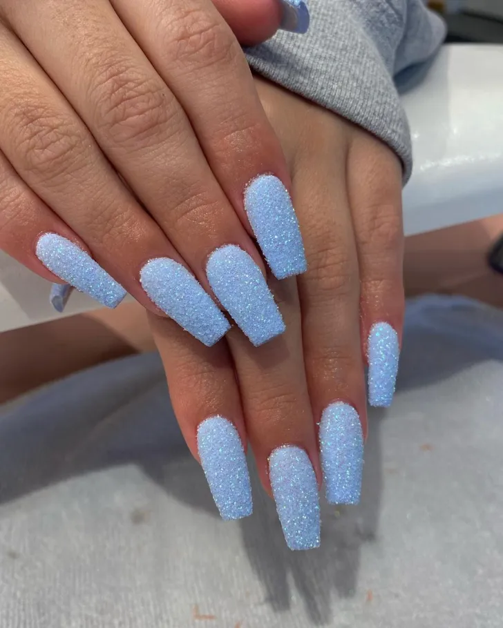 Sugar Blue Nails