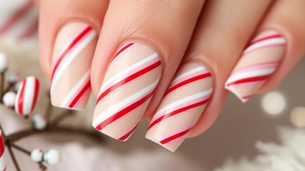 Minimalist Candy Cane Lines