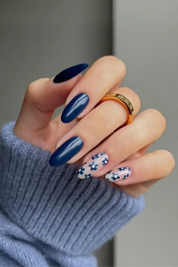 Dark Blue Nails ides