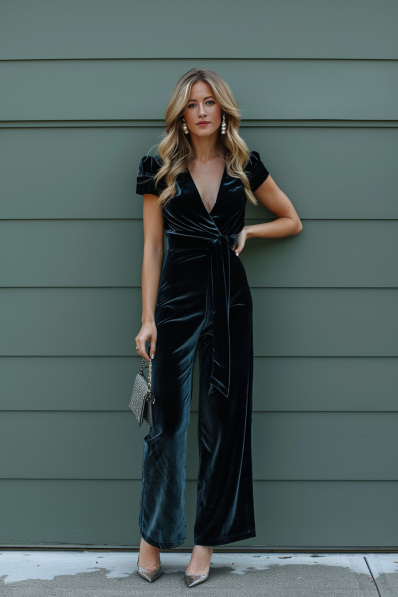 Velvet Elegance Jumpsuit