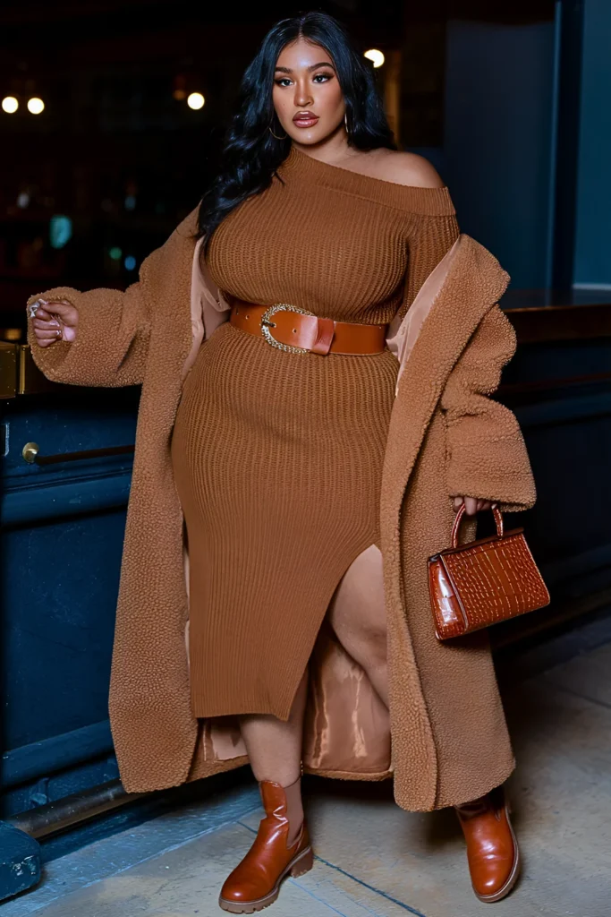 Camel Sweater Dress