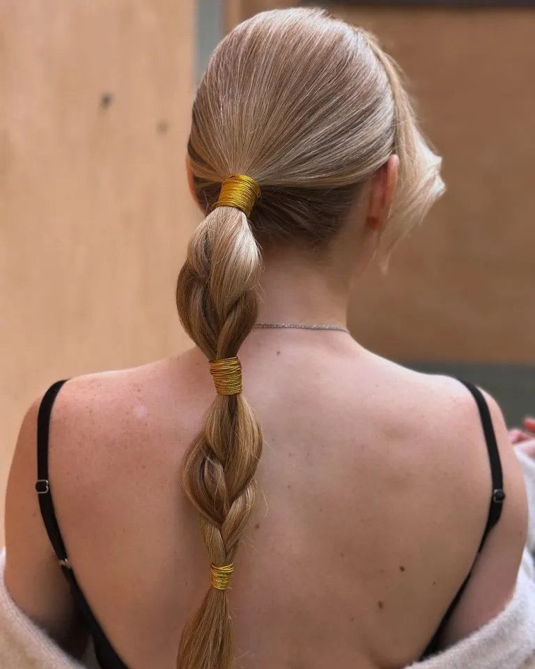 Golden Blonde Ponytail Extensions