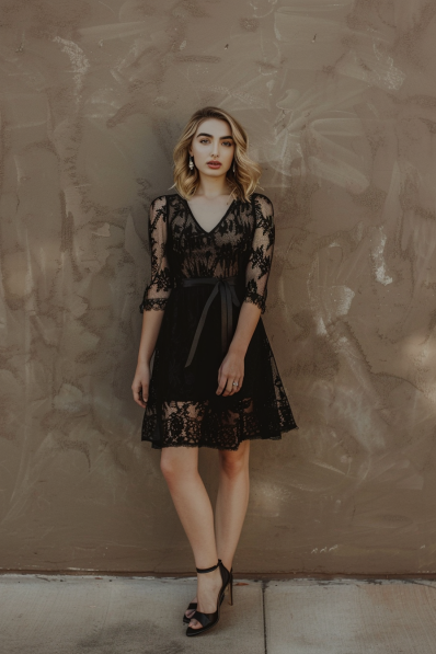 Lace Black Dress