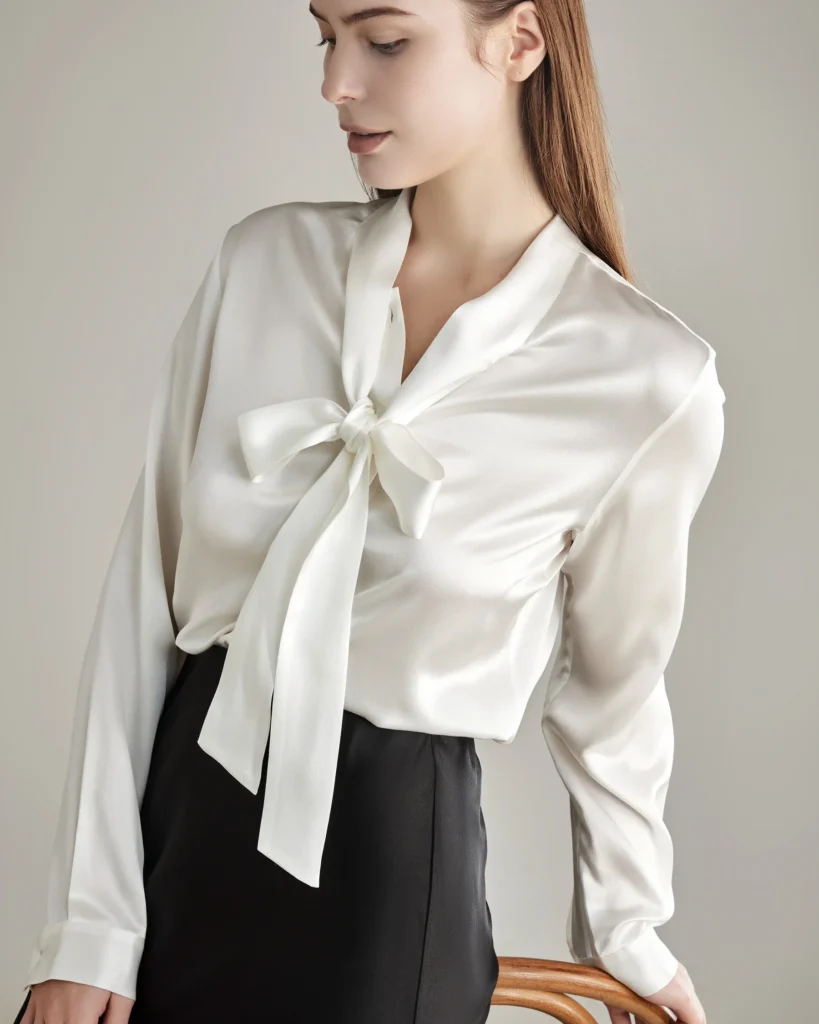 Elegant silk shirts and blouses