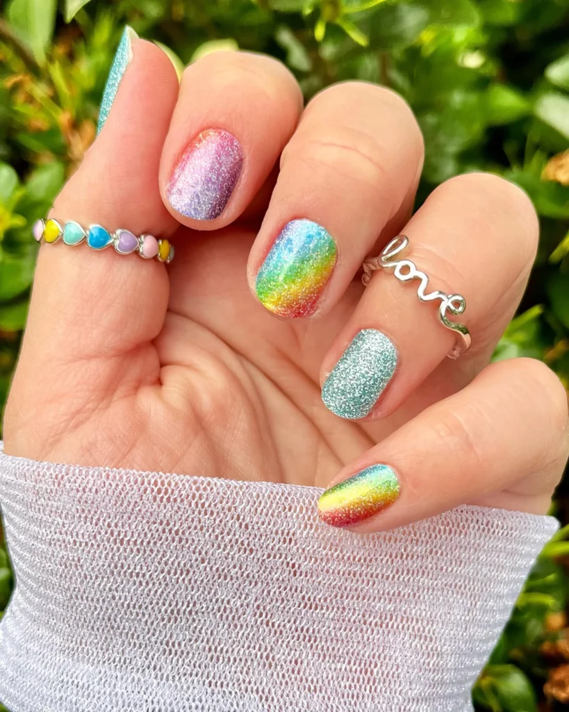 Rainbow Brite Nails